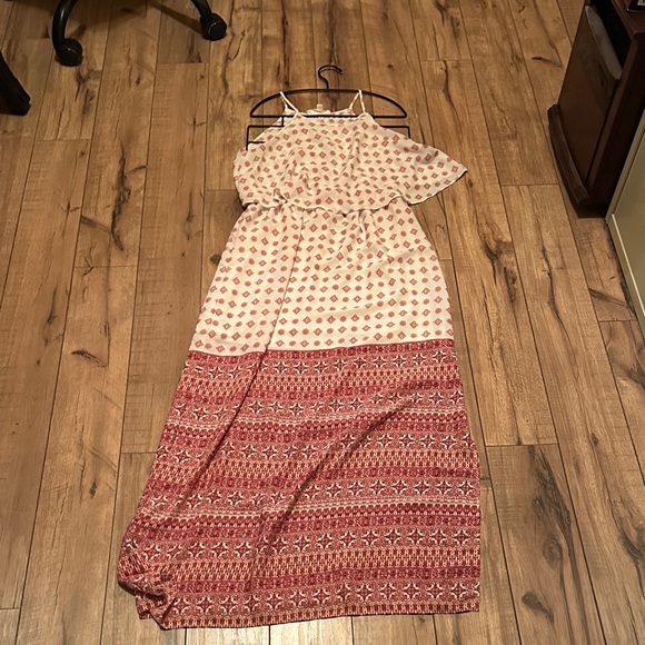 hippy Rose Dresses & Skirts - Elegant One Shoulder Red and Cream Dress